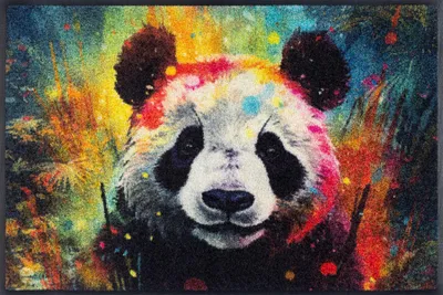 Produktbild von Kleen-Tex Wash+Dry Design Waschbarer Fußmatte - Pandy McPanda - 50 x 75cm