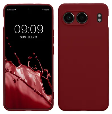Zdjęcie produktu dla Etui kwmobile na telefon OnePlus Nord 4 5G – miękkie silikonowe etui – etui ochronne – kolor Tawny Red