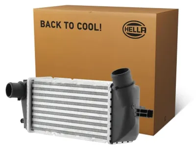 Image de Echangeur d'air de suralimentation Ailettes de refroidissement brasées en aluminium 291 mm - 127 mm HELLA pour entre autres FIAT 500