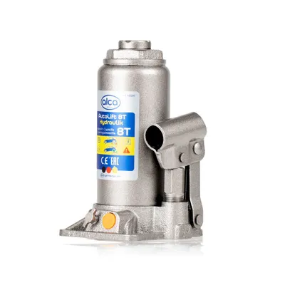 Zdjęcie produktu dla alca® Hydrauliczny podnośnik samochodowy 8t I Stalowy podnośnik i stojak I do samochodu, motocykla, samochodu i warsztatu I Wysokość podnoszenia 185-355 mm I Certyfikat i test GS