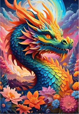 Immagine prodotto di Alipson puzzle drago colorato - 1000 pezzi puzzle giocattolo
