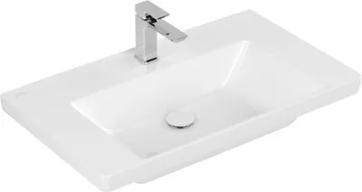 Immagine prodotto di Villeroy & Boch Subway 3.0 lavabo à poser, 1 trou pour robinet, sans trop-plein, non rectifié, 800x470mm, 4A7081R1, 4A7081R1