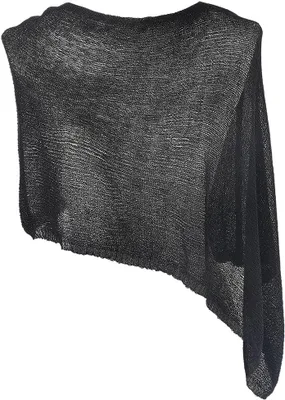 Imagen del producto de Poncho de malla transparente, de algodón, ligero, color , para mujer, con protección solar