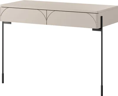 Obrázok produktu pre TOALETNÝ STOLÍK Sonatia 100 cm s dvoma zásuvkami kašmírový moderný štýlový