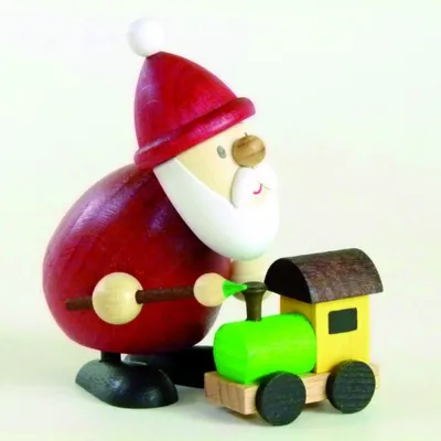 Zdjęcie produktu dla Palący mężczyzna Father Christmas ze szczotką HxW 9.5x7.5cm NOWOŚĆ
