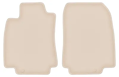 Produktbild von DURBAN Beige Velours-Fußmatten vorne für Nissan Tiida C11 Schrägheck, Limousine (2004-2012)