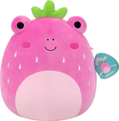 Produktbild von Jazwares Squishmallows Kuscheltier Plüsch – Adabelle der rosa Erdbeerfrosch – 30 cm