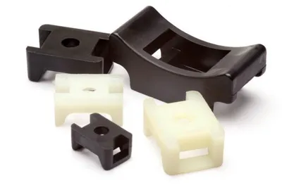 Produktbild von Schraubsockel 18,1 × 13,0 mm Schwarz Kabelbinder-Halter Montagesockel