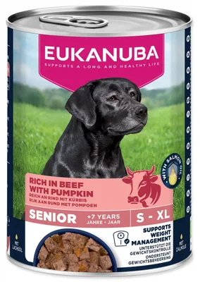 Produktbild von EUKANUBA Life Care Senior Rich in beef with pumpkin - Nassfutter für Hunde - 400g