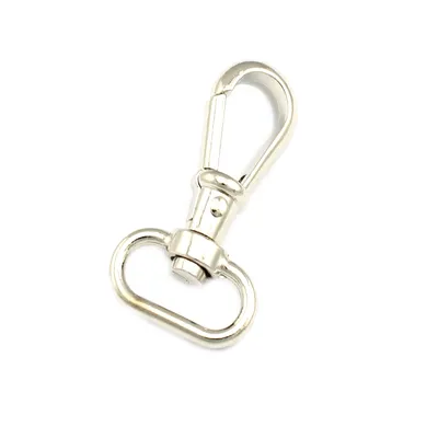 Produktbild von 10 Schnapphaken mit Wirbel 59 x 32mm Gurtbreite 22mm Karabinerhaken