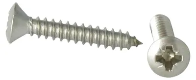 Produktbild von Blechschraube Edelstahl A2 Flacher Senkkopf Pozi 3,9 x 50