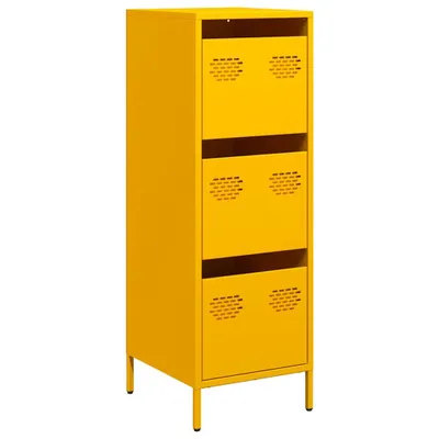 Produktbild von Highboard Senfgelb 39x35x103,5 cm Stahl