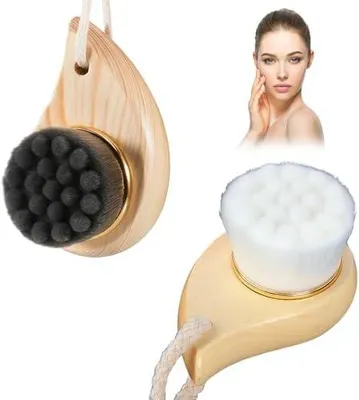 Produktbild von Gesichtsbürste für Lymphdrainage und Trockenmassage zur Kieferkonturierung und Linderung von Müdigkeit