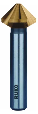 Produktbild von Ruko Kegel- und Entgratsenker DIN335-C 90Grad Durchmesser 37mm HSS TiN 3 Schneiden - 102173T