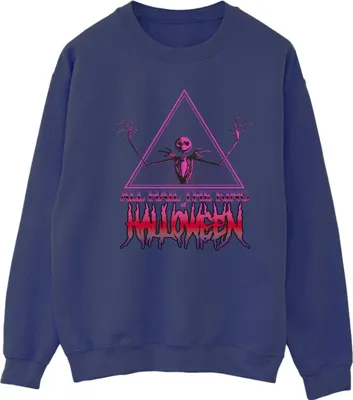 Produktbild von Disney - "The Nightmare Before Christmas Halloween King" Sweatshirt für Damen BI31856 (S) (Marineblau)
