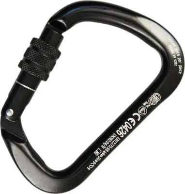 Produktbild von Kong Italy Aluminium Extra Großer Schraubkarabiner Schwarz  Schwarz One Size