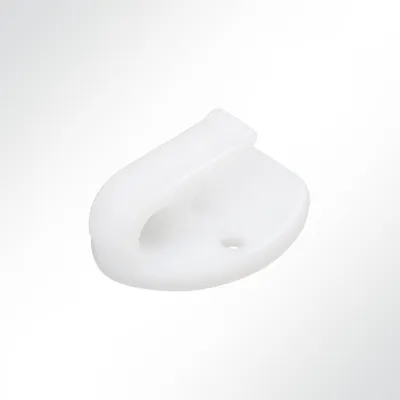 Produktbild von Lysel® Kombi-Nylonhaken klein mit Ring, (BxL) 38x45mm in Weiß (1 Stück)