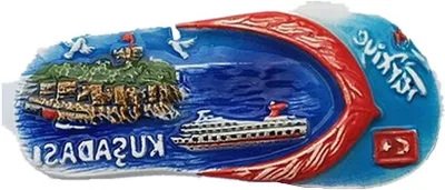 Productafbeelding van Koelkastmagneet - Keuken Decoratie - Reis Souvenir - Handgemaakt Polyresin - 9x4.5cm - Natuurlijk