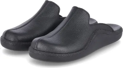 Produktbild von Josef Seibel Herren Pantoffeln Hausschuhe MONACO 202 G Schwarz Glattleder Größe: 44