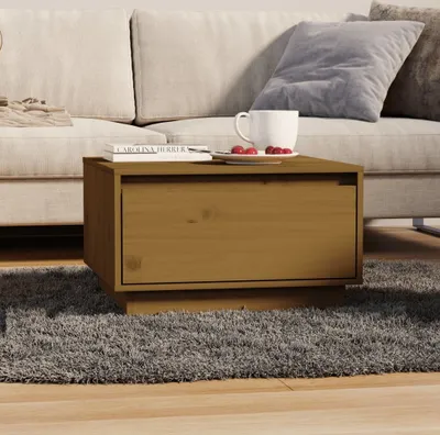 Produktbild von vidaXL Couchtisch Honigbraun 55x56x32 cm Massivholz Kiefer - Couchtisch - Couchtische - Sofatisch - Beistelltisch