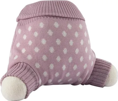 Produktbild von Popolini Wollüberhose gestrickt Rosa Dots 62/68