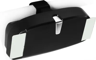 Image de Étui à lunettes de voiture, boîte de rangement, organisateur multifonctionnel de cartes magnétiques pour lunettes de soleil de toit