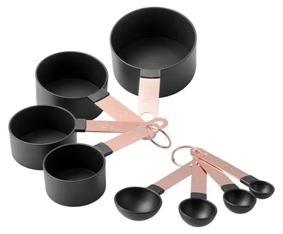 Produktbild von Messbecher- und Messlöffel-Set, 8 Stück, mit Edelstahlgriffen