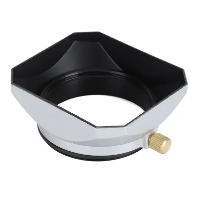 Zdjęcie produktu dla metalowa osłona obiektywu 52 mm - matowa, redukuje odbicia i odblaski, chroni aparat przed słońcem