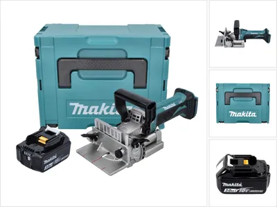Immagine prodotto di Makita DPJ 180 F1J 18 V Scanalatrice a batteria 18 V 100 mm + 1x Batteria 3,0 Ah + Makpac - senza caricabatteria