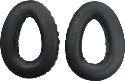 Produktbild von INF Schaffell-Ohrpolster für Sennheiser PXC550 Kopfhörer, Ersatzkissen, 1 Paar, Schwarz Schwarz