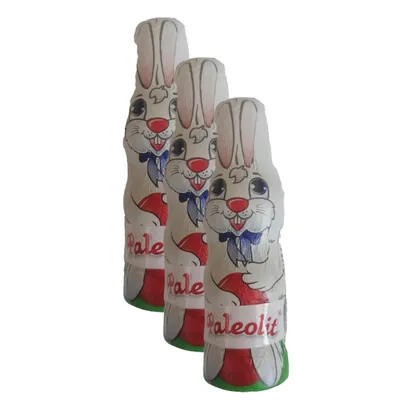 Produktbild von Paleolit Schoko Osterhase 3x25g / ohne Zuckerzusatz / mit Kokosnussmilch / Vegan / Glutenfrei / Paleo