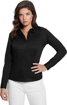 Produktbild von Guess Cate Langarmhemd Schwarz S Frau Schwarz S