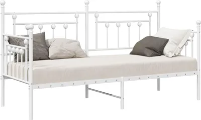 Immagine prodotto di Struttura per letto di giorno Bianco 75 x 190 cm Acciaio