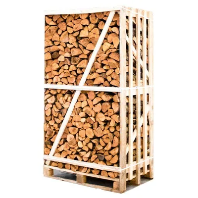 Produktbild von Palette kammergetrocknetes gespalten Erle Brennholz 25cm