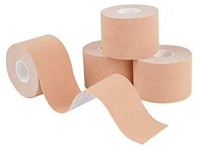 Zdjęcie produktu dla Taśma kinezjologiczna beżowa do sportu i rehabilitacji 4 rolki 5CM