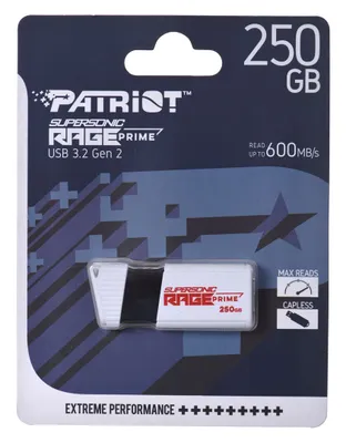 Produktbild von Patriot Memory PEF250GRPMW32U, 250 GB, USB Typ-A, 3.2 Gen 2 (3.1 Gen 2), 600 MB/s, 8,2 g, Weiß