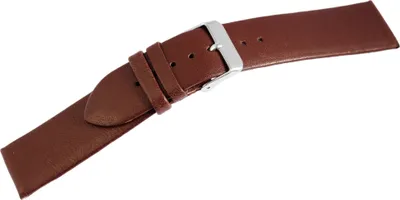 Produktbild von Echtleder-Uhrenarmband, nahtlos, in 5 Farben 18mm 20mm Braun/20mm