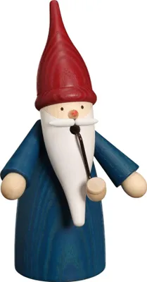 Produktbild von Traditionswichtel blau (16cm) Räuchermann von Seiffener Volkskunst
