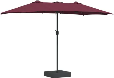Produktbild von Garten-Sonnenschirm Bordeauxrot 385 x 209 x 244 cm Polyester