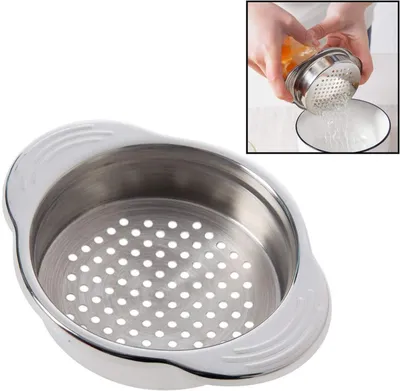 Produktbild von Edelstahl-Konservendosen-Sieb, Thunfisch-Pressdeckel, Ölabscheider, einzigartiges, spülmaschinenfestes Design ohne Kleckern