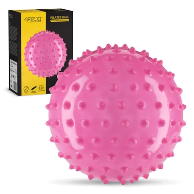 Produktbild von 4FIZJO 20 cm Rehabilitationsball mit Noppen, PVC, Sensory für Therapie, Fitness, rosa