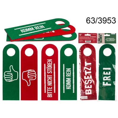 Produktbild von OOTB Filz-Türschild mit deutschem Text