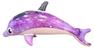 Produktbild von Aufblasbarer Delfin 78cm Schwimmtier Pool Strand Kinder
