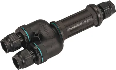 Produktbild von SLV 1006453 Verbindungsbox, 5-polig, IP68, schwarz, DALI IP68