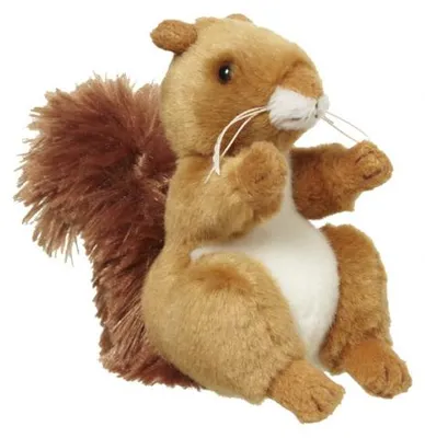 Produktbild von Nature Planet Plusch Eichhornchen Pluschtier - 11 cm - Waldtiere - Pluschtiere