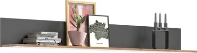 Image de Étagère – Gris anthracite et chêne clair – SELMA