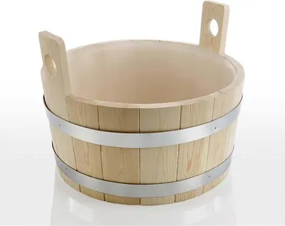 Produktbild von Eliga Fußwanne / Fußbadekübel 16L aus Nadelholz mit Kunststoffeinsatz
