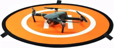 Produktbild von vhbw Landematte kompatibel mit DJI Phantom 3, 4, 2, 1 Drohne, Multicopter - Landeplatz, 80 cm, Faltbar, Wasserfest