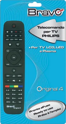 Produktbild von Bravo Original 4, TV, IR Wireless, Drucktasten, Schwarz