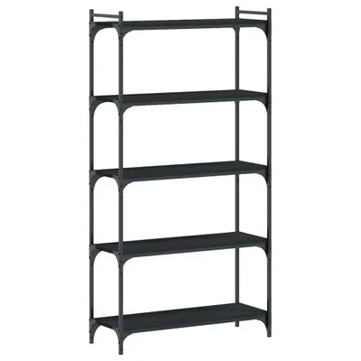 Zdjęcie produktu dla vidaXL Regał na książki 5 półek Czarny 80x30x154 cm Materiał drewnopochodny